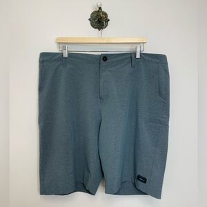 Pelagic Mako Hybrid Shorts Slate Blue Men's Size 40 9.5" Fisherman Lake Beach